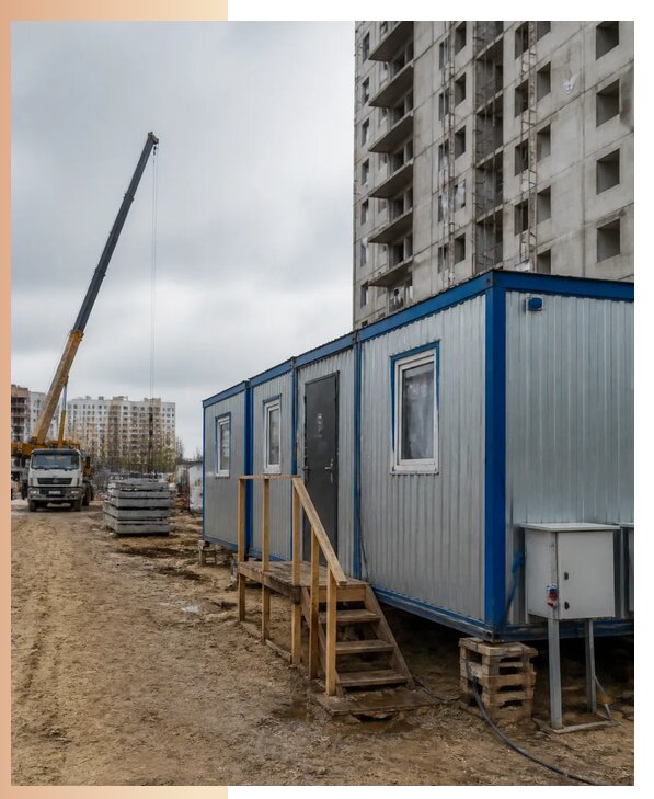 Аренда строительных вагончиков для рабочих в Елизове